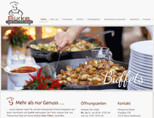 Tablet Screenshot of partyservice-burke.de